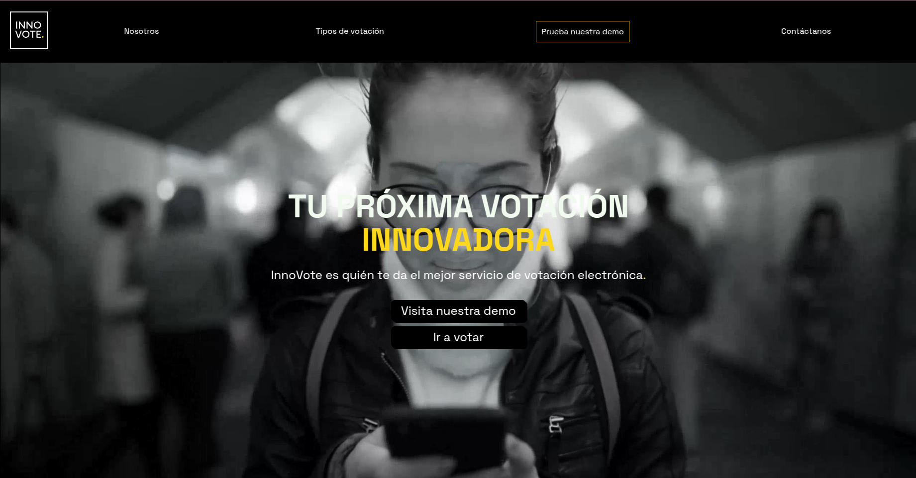 InnoVote Landing Page